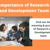 Importance of Research and Development Team in a Startup